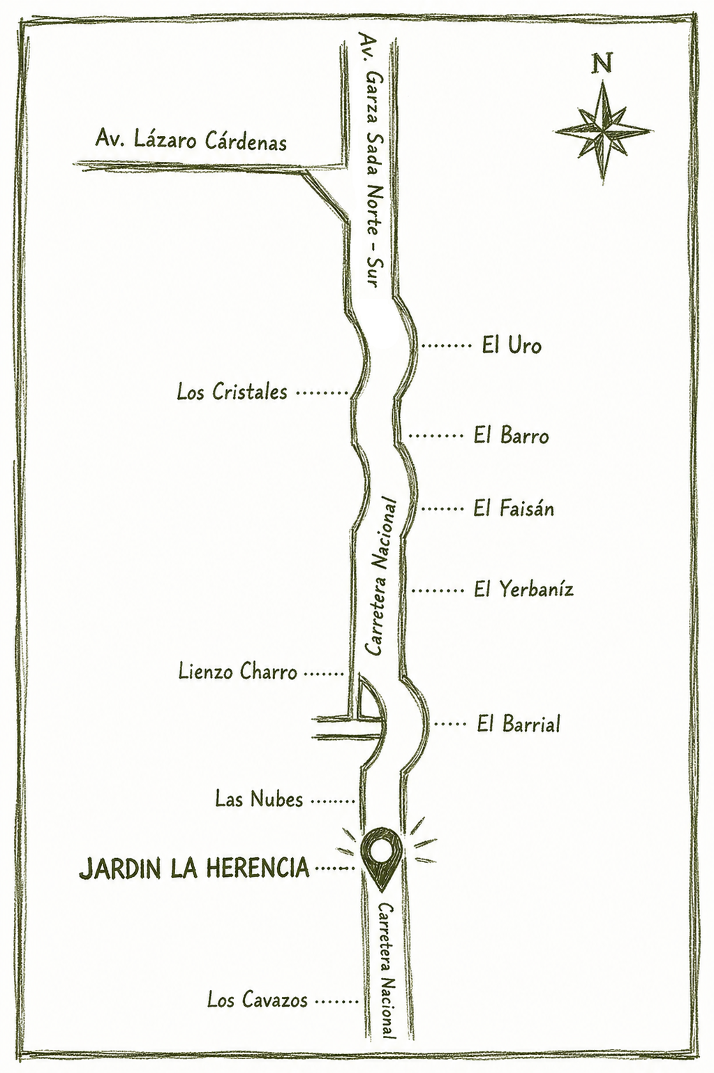 Croquis Jardín la Herencia